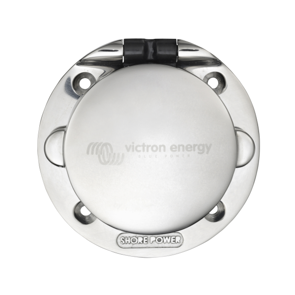 Inlet_front_closed_300dpi.png Adapter Cord 32A/3 to single ph.-CEE Plug 5P/CEE Coupling 3P